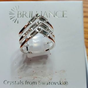 Swarovski sterling silver ring